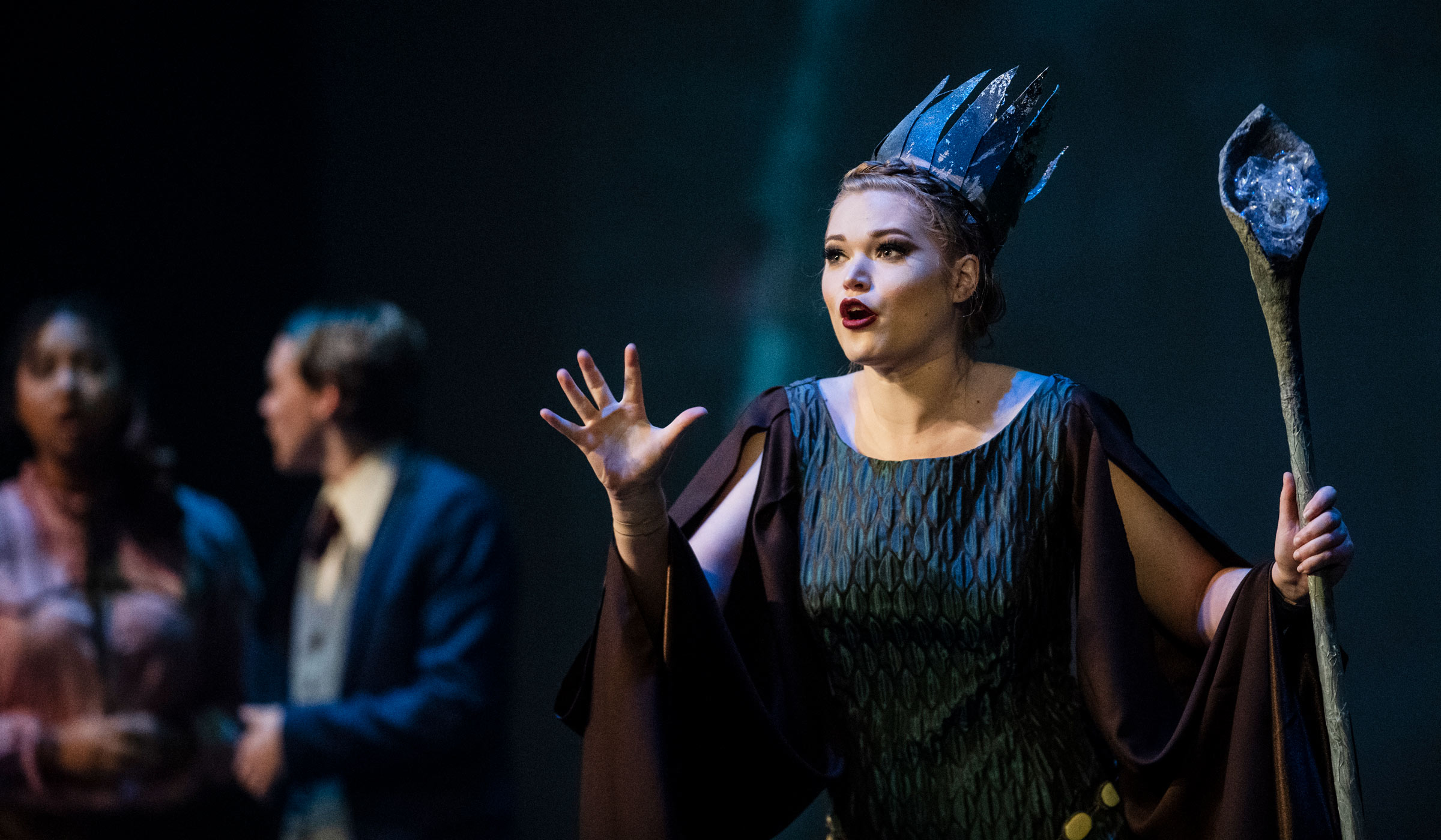 Sophomore special education major, Ashley Anderson stars in the new TheatreMSU production The Magician's Nephew as Queen Jadis.