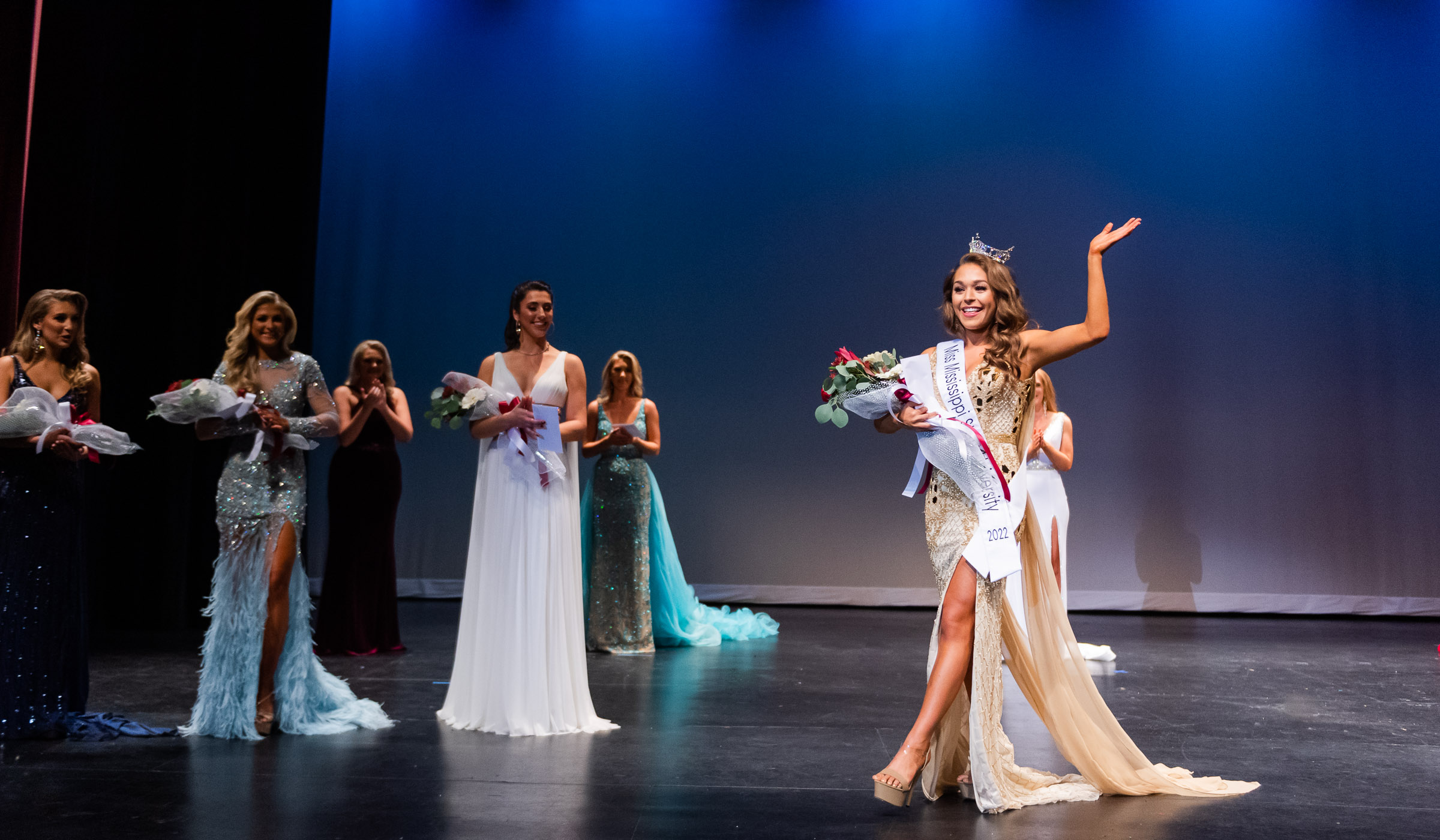 Emmie Perkins winning Miss MSU 2021