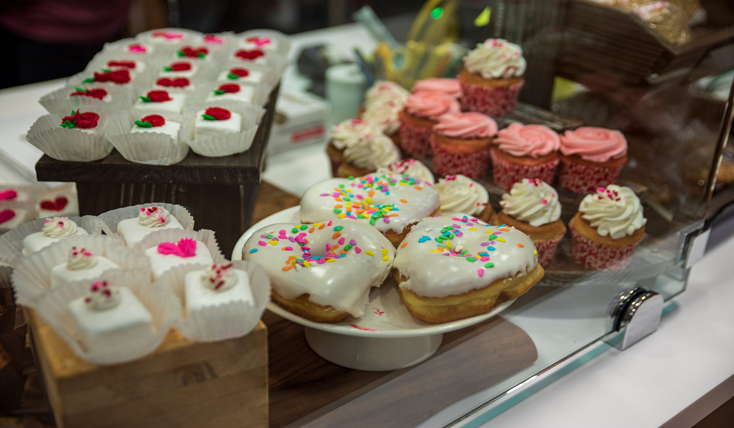 bakery items at the bakery during valentines day weekend