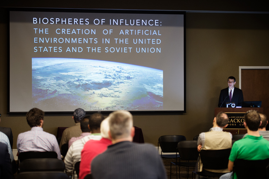MSU Associate Professor of History Stephen Brain presents the College of Arts and Sciences' 2016 Humanities Teacher of the Year Lecture.