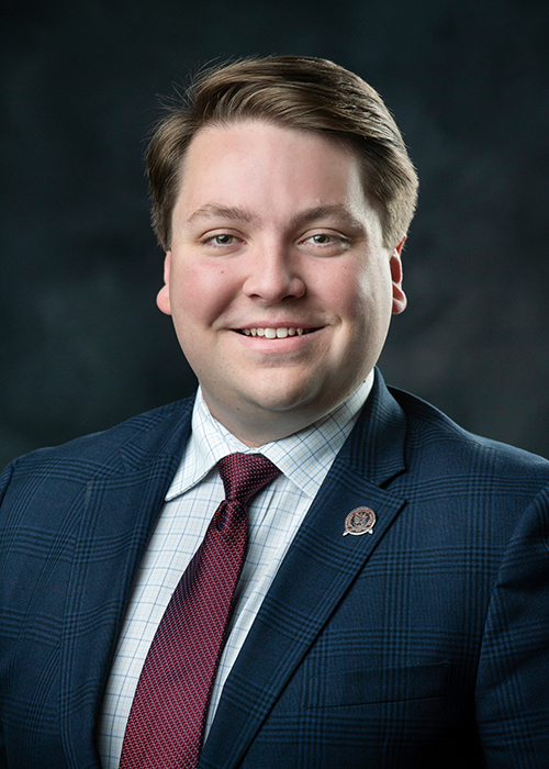 Studio portrait of Tyler Dickerson