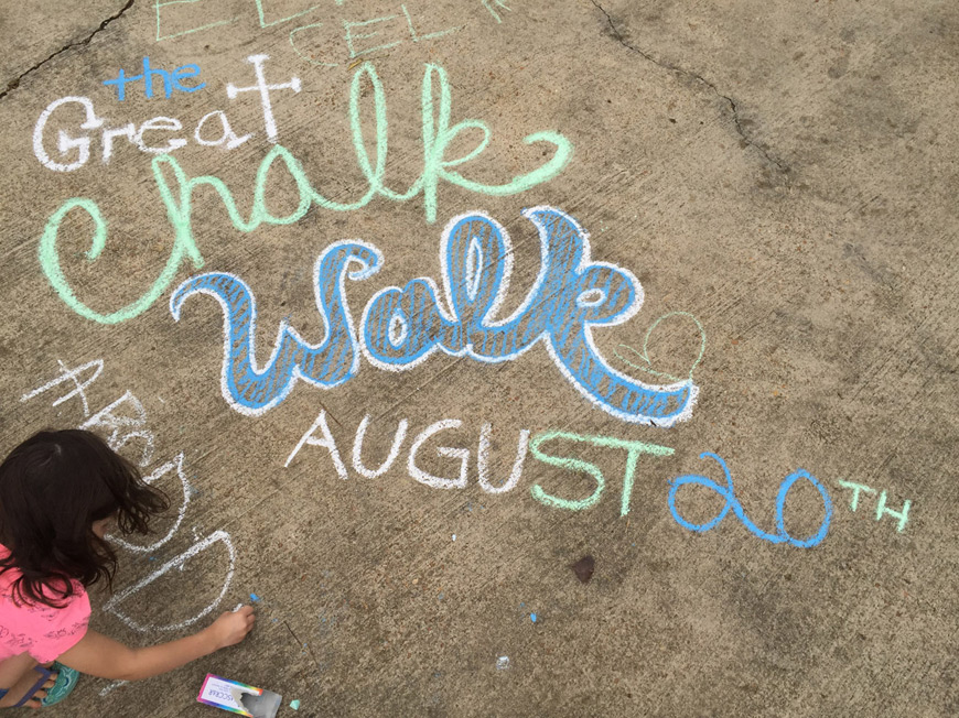 Interested members of the campus and surrounding communities are being invited Thursday [Aug. 20] to the first Great Chalk Walk organized by MSU’s art department and Ladies Social Circle organization.
